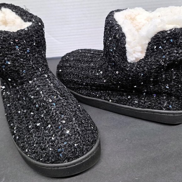Warm Chenille Knit Bootie Slippers - Picture 3 of 7